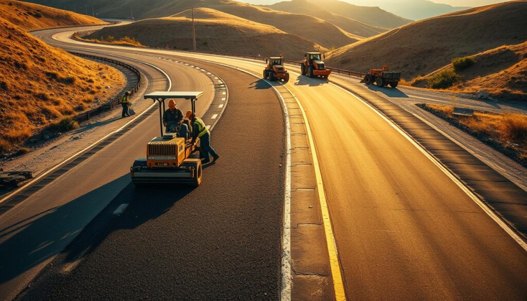 Straßeninfrastruktur Wartung
