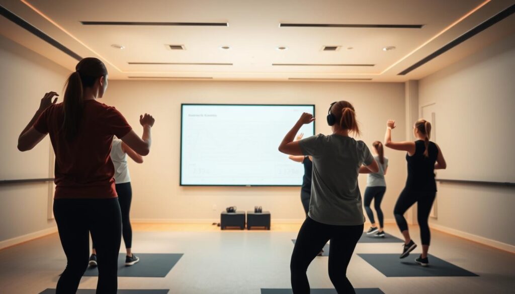 Technologieintegration in Fitnesskursen