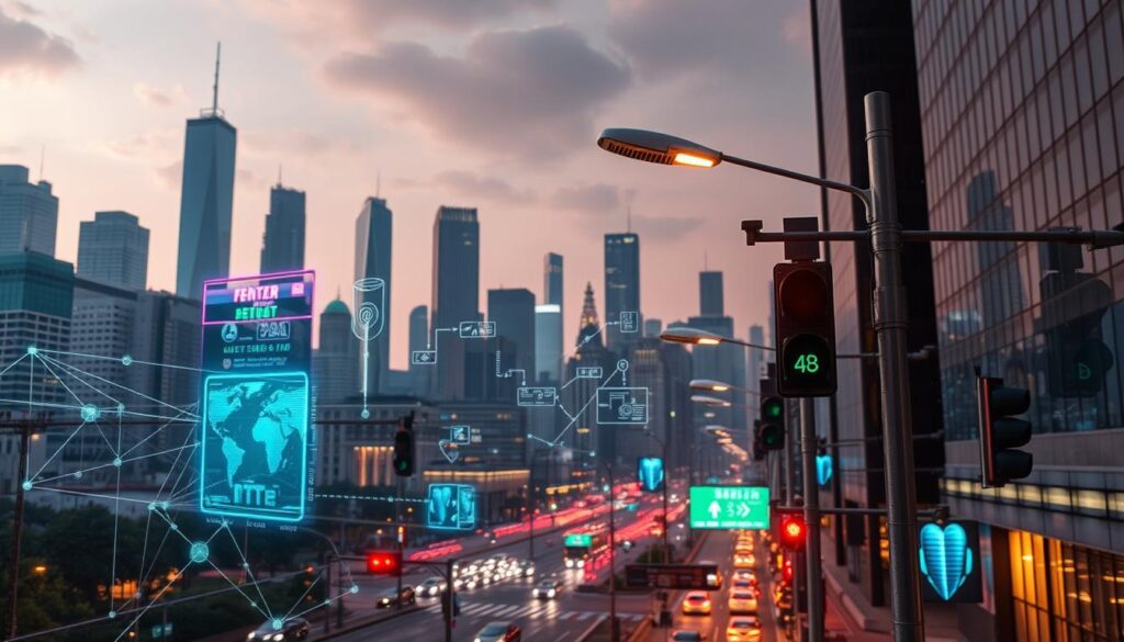 Vernetzte Sensortechnologie in städtischer Infrastruktur