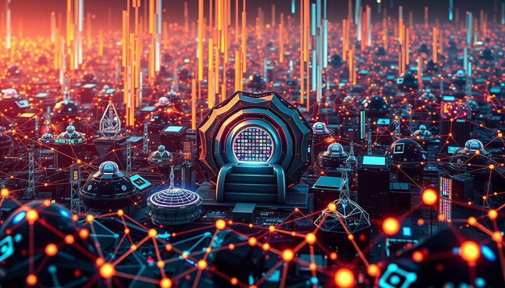 Weltvernetzung in Patchwork