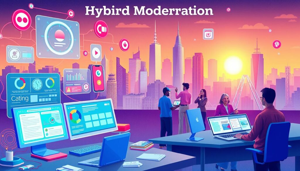 hybride Moderationsmethoden