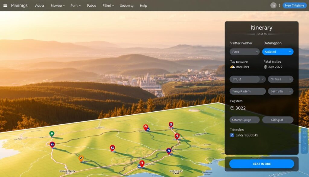 interaktive Reiseplanung Tools
