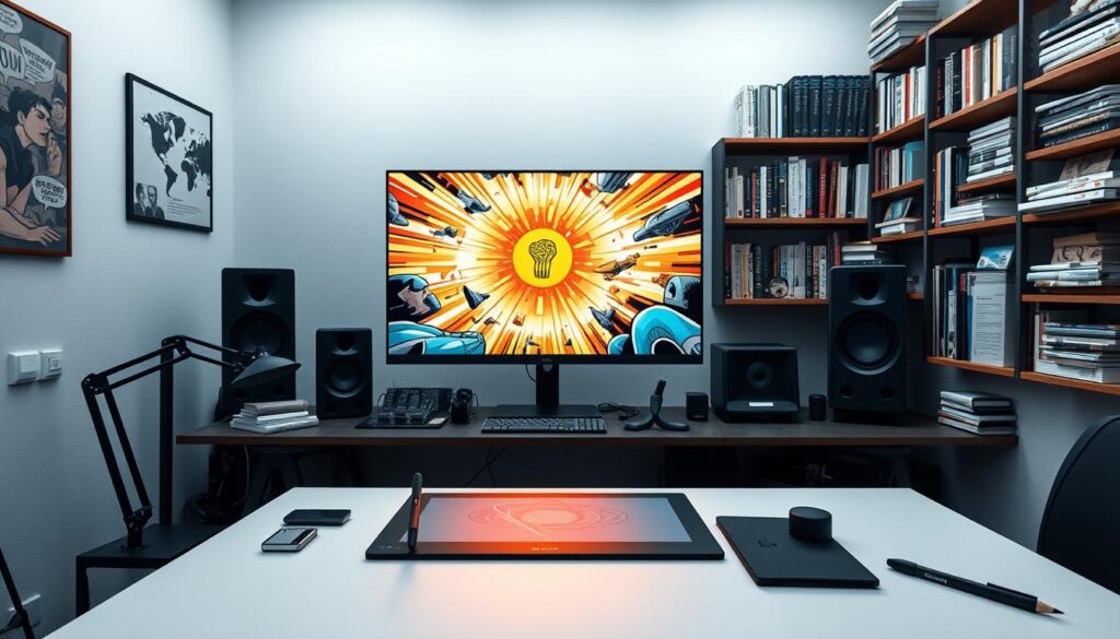 Digitale Comicgestaltung und KI-Bildbearbeitung