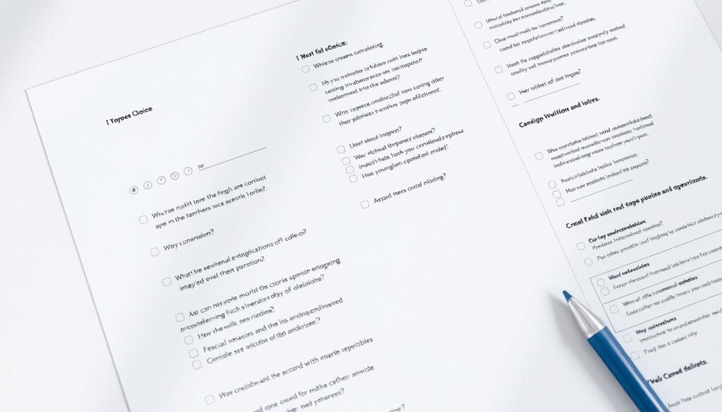 Fragetypen im Fragebogen