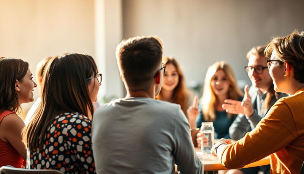 Impulsfragen in Gruppendiskussionen