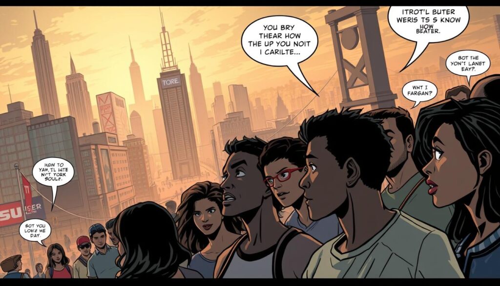 KI-Comics gesellschaftliche Themen