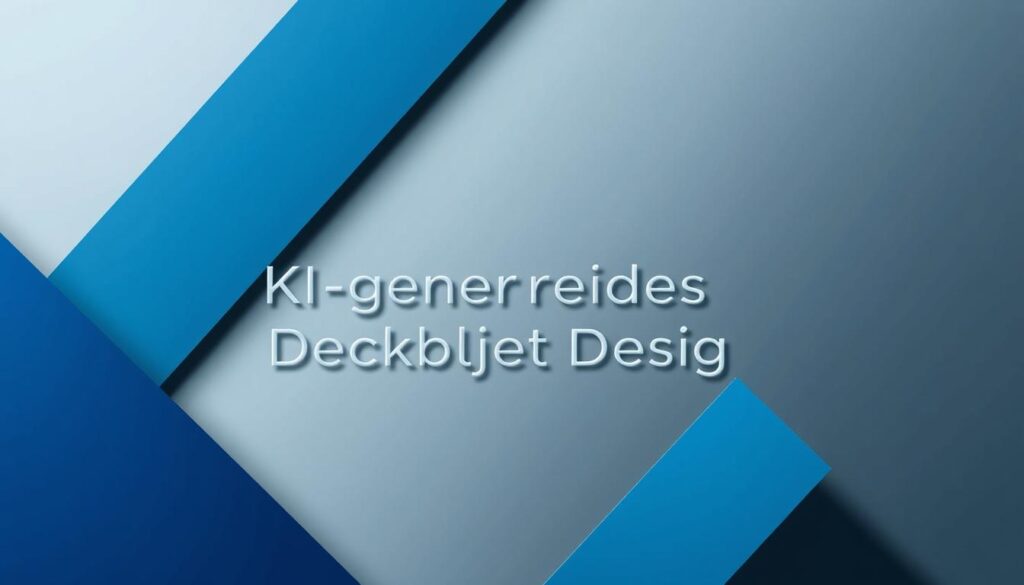 KI-generiertes Deckblatt Design