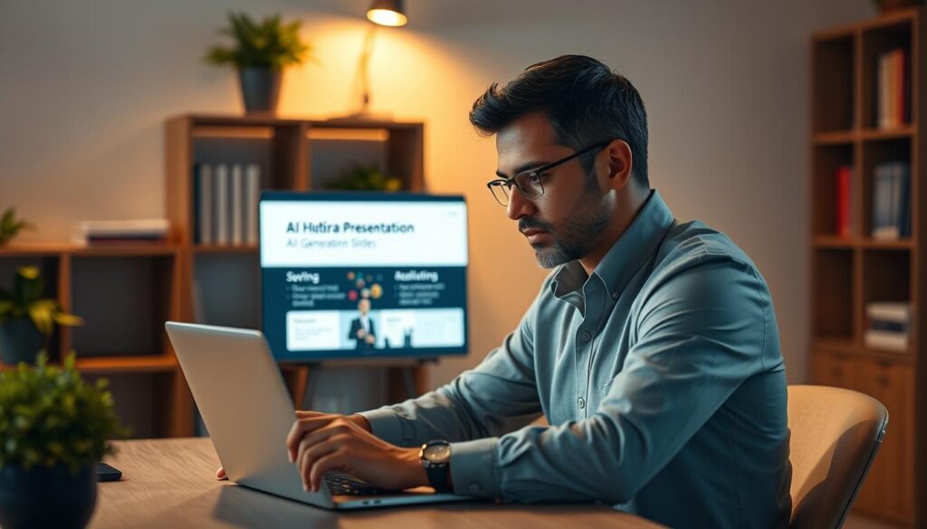KI-gestützte Präsentationsvorbereitung