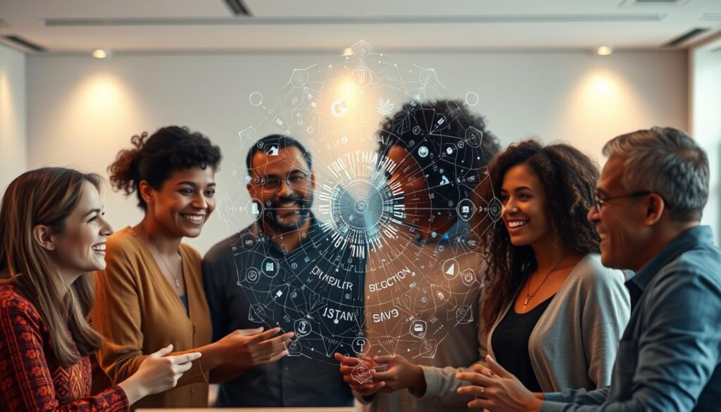 KI-unterstütztes Teamlernen Visualisierung KI-unterstütztes Teamlernen Visualisierung