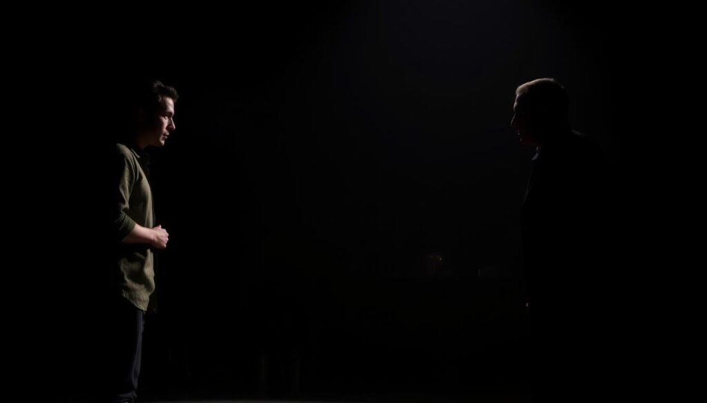 Konflikt im Theater Darstellung