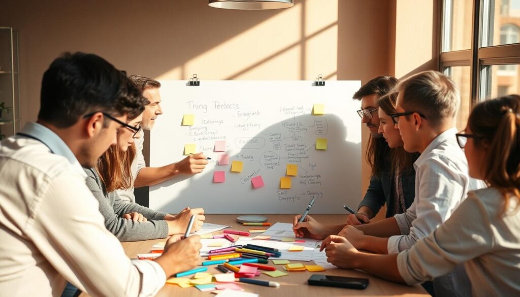 Kreative Gruppendynamik Brainstorming