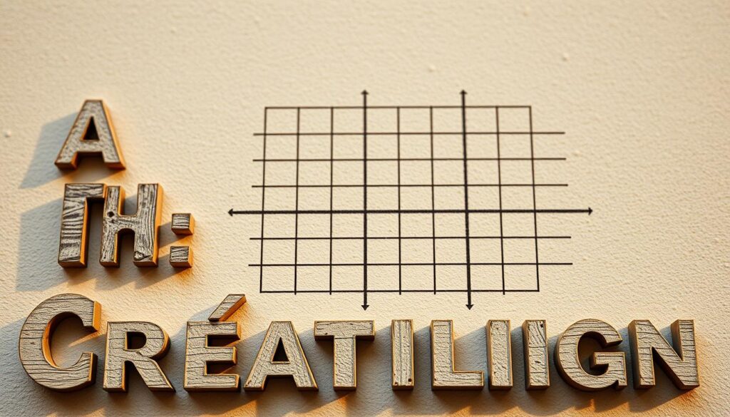 Kreatives Textdesign Strukturierung