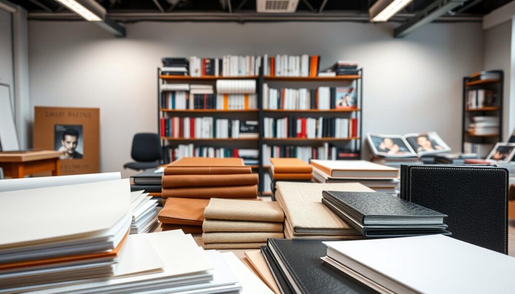 Materialauswahl für Fotobücher