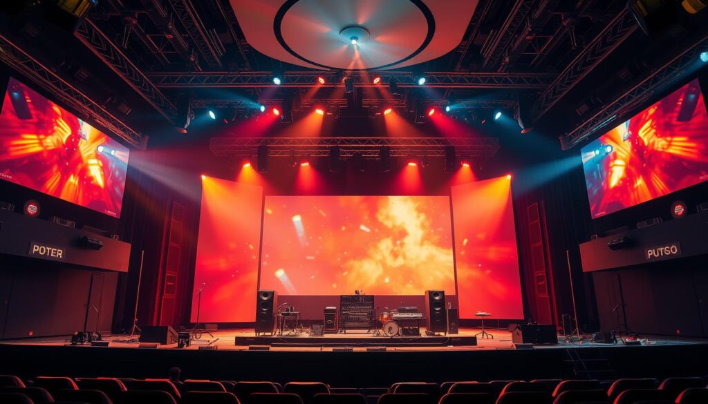 Moderne Bühnentechnik im Theater