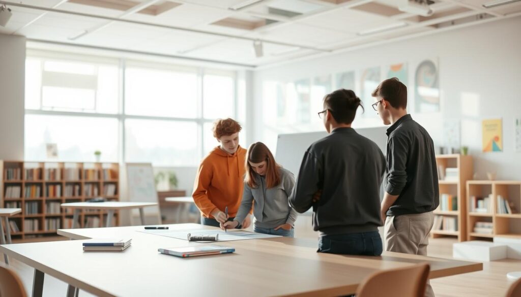 Moderne Schulprojekt Themenplanung