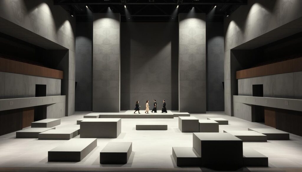 Moderne Szenenstruktur im Theater Moderne Szenenstruktur im Theater