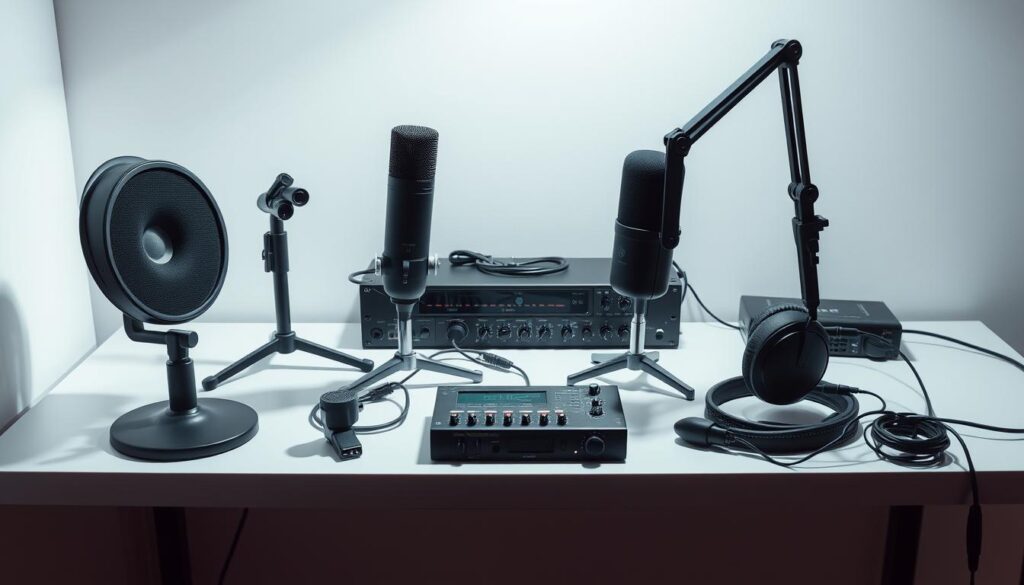Podcast-Equipment für professionelle Audioaufnahmen