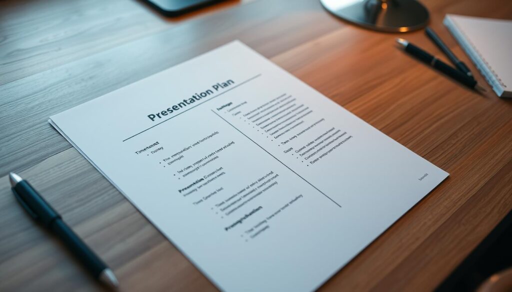 Präsentationsplan Zeitmanagement