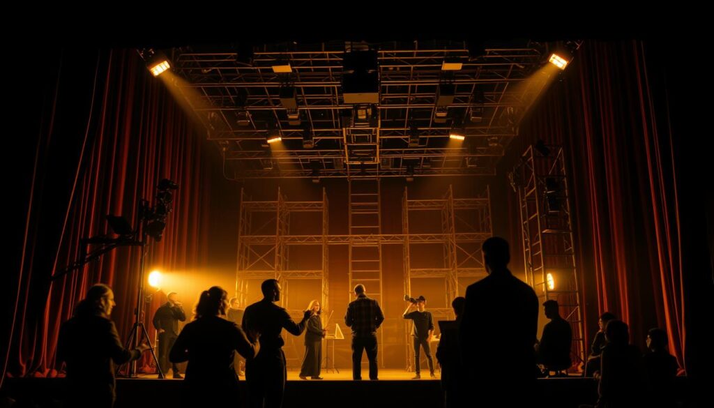 Szenenentwicklung im Theater