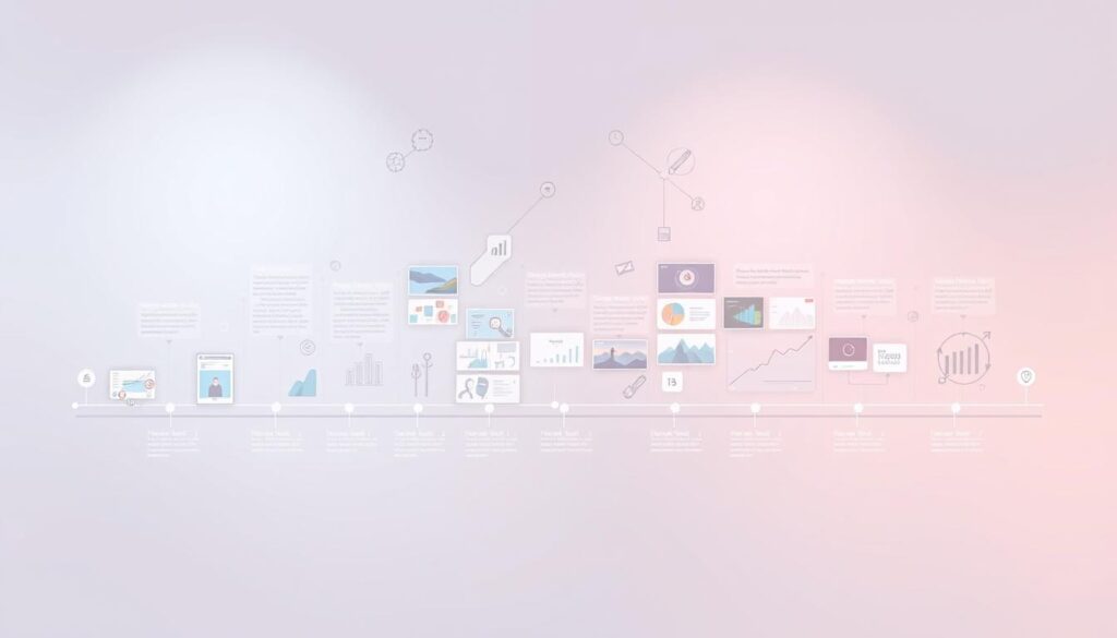 Visuelle Chronik Bildplatzierung