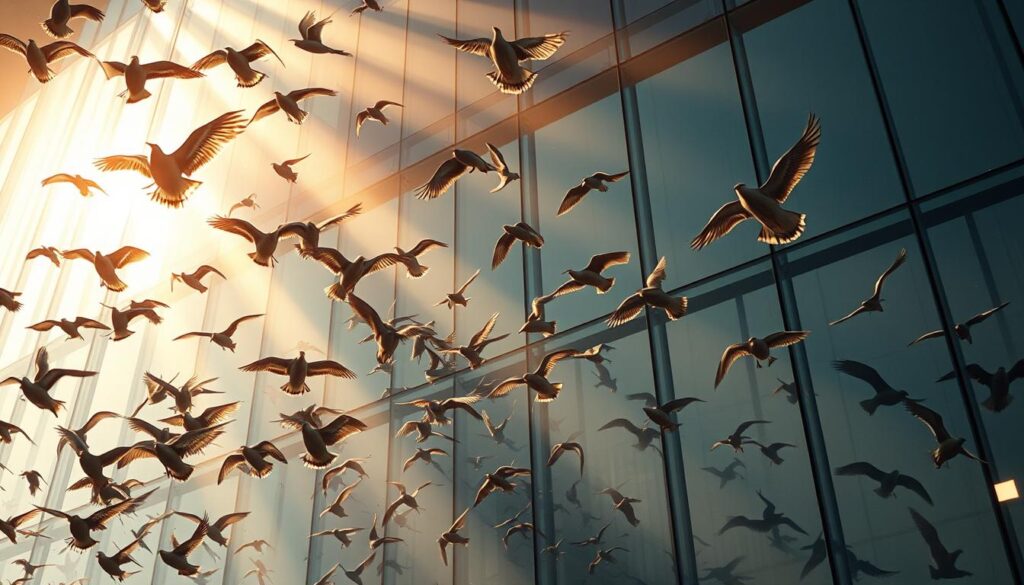 Vogelschutz an Glasfassaden