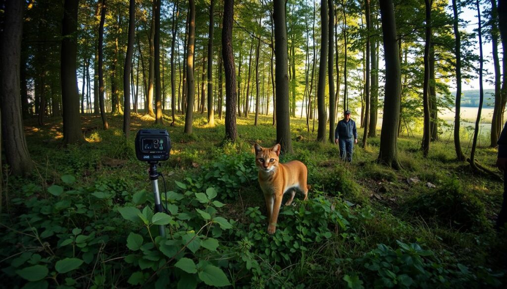 Wildkatzenmonitoring in deutschen Waldgebieten