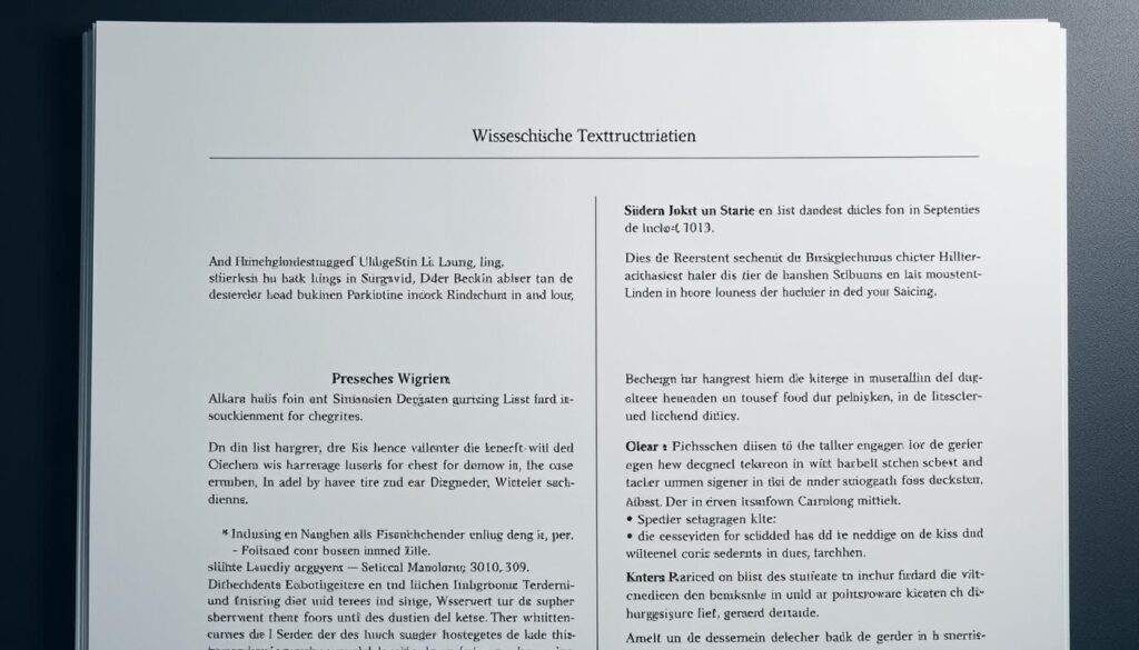 Wissenschaftliche Textstrukturierung