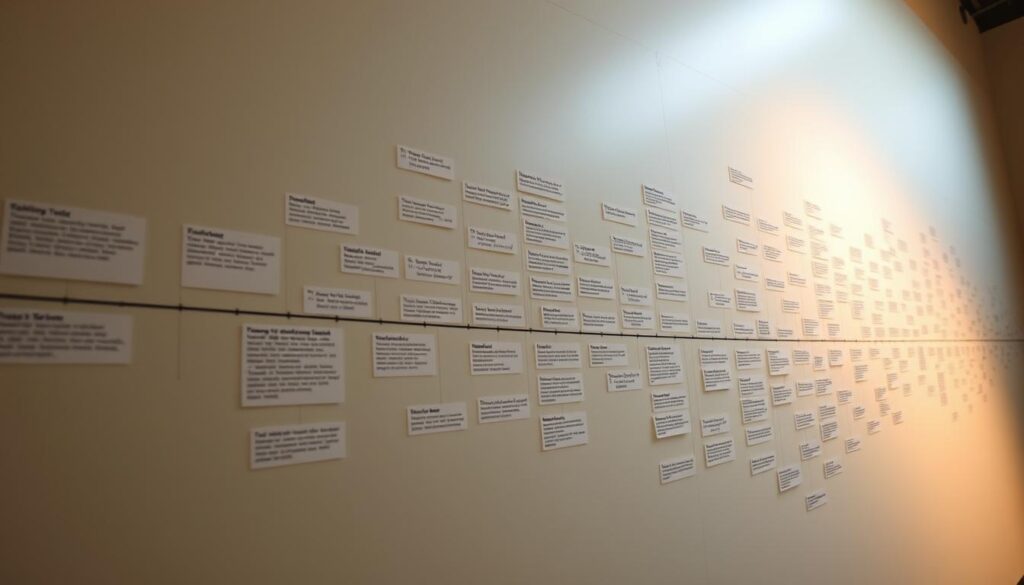 Zeitstrahl Textstrukturierung