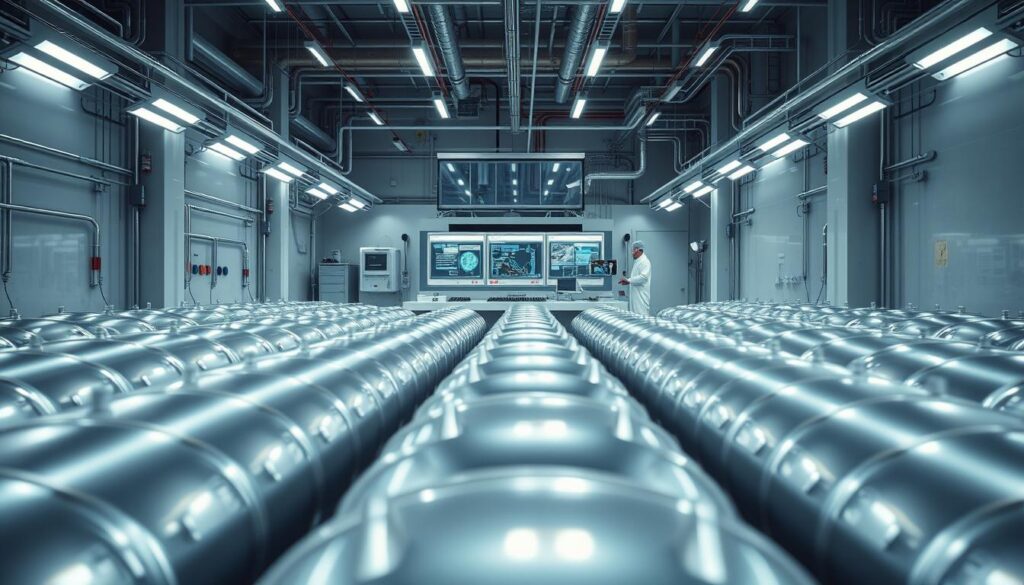 Moderne Kryolagertechnik mit KI-Optimierung