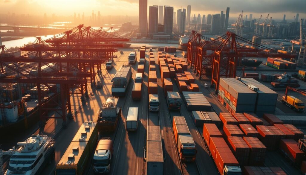 Transportmanagement globaler Handel