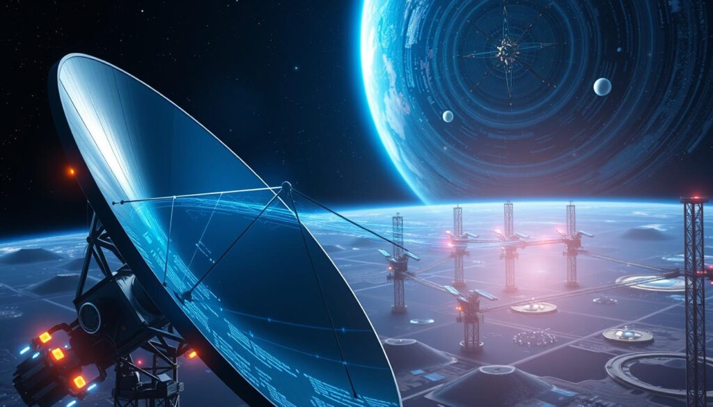 Weltraumkommunikation Datenübertragung