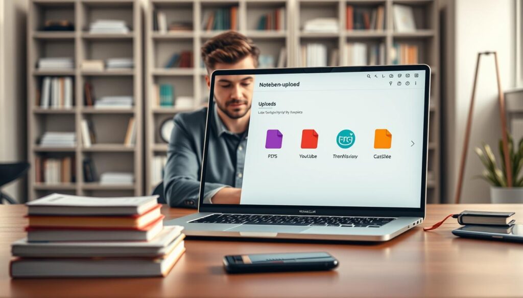 NotebookLM Quellen Upload