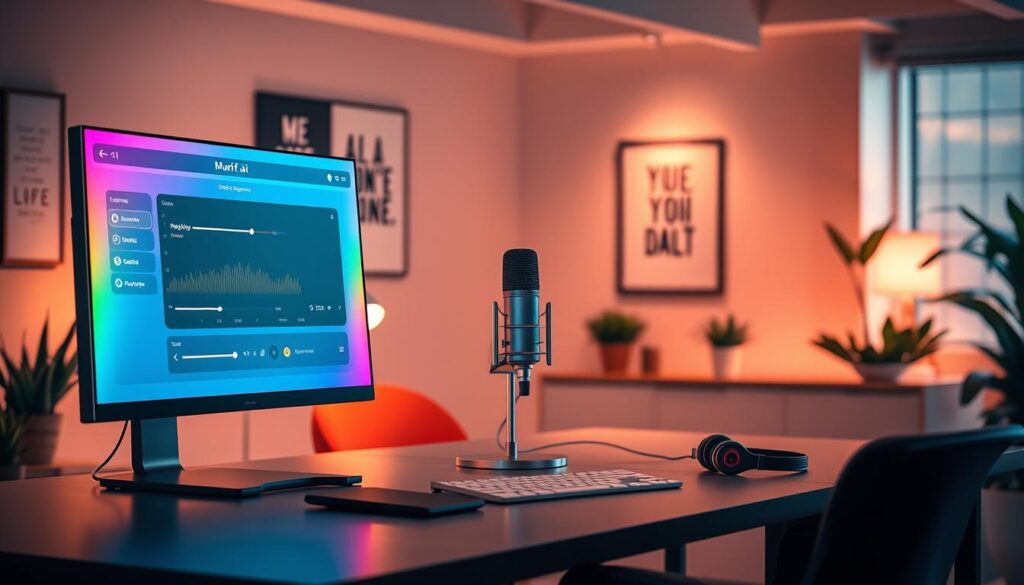 AI Voice Generator Murf.ai Benutzeroberfläche