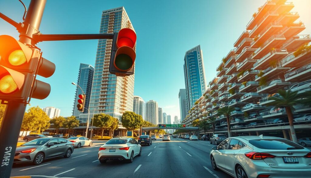 Adaptive Ampelschaltung und Smart Parking Systeme in modernen Städten
