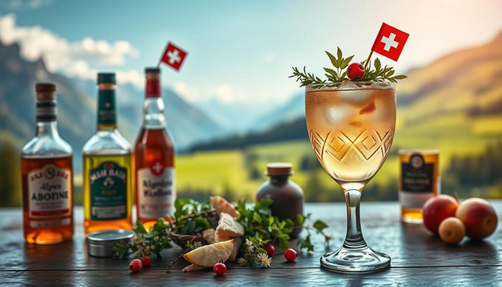 Alpen-Dribbler Cocktail mit Schweizer Zutaten zur Women's Euro 2025