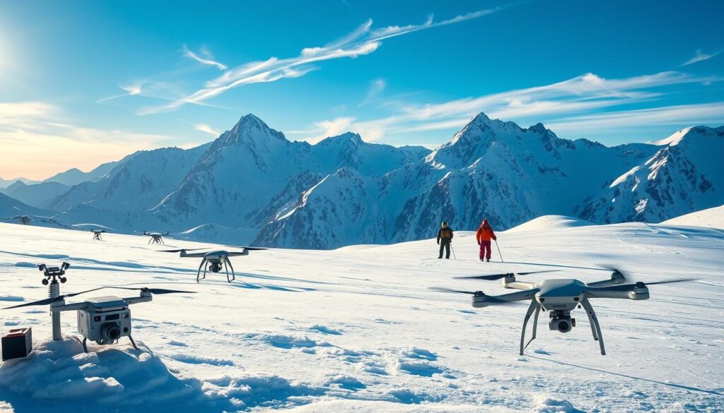 Alpine Sensornetzwerke zur Lawinenvorhersage KI Alpine Sensornetzwerke zur Lawinenvorhersage KI