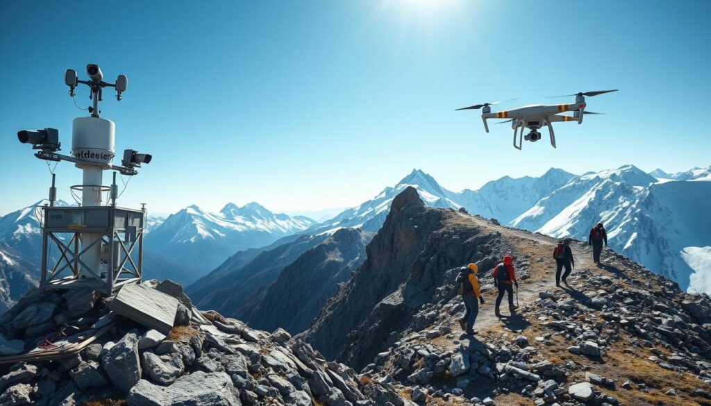Alpine Sicherheitstechnologie und digitale Überwachungssysteme in den Alpen Alpine Sicherheitstechnologie und digitale Überwachungssysteme in den Alpen
