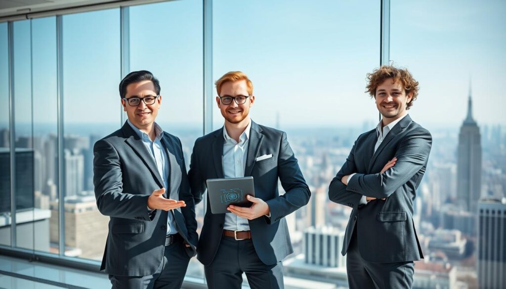 Arthur Mensch Guillaume Lample Timothee Lacroix Gründer Mistral AI Arthur Mensch Guillaume Lample Timothee Lacroix Gründer Mistral AI