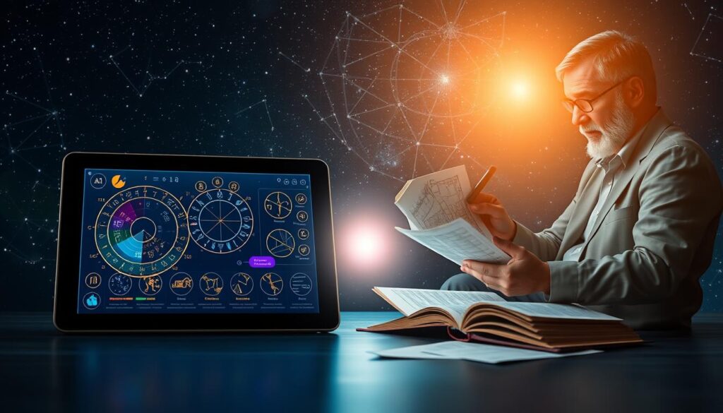 Astrologie-Apps Vergleich zwischen KI und traditionellen Astrologen