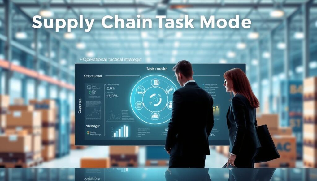 Aufgabenmodell Supply Chain drei Ebenen