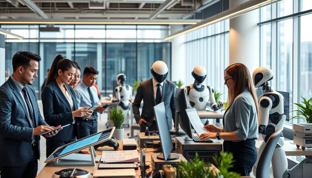 Automatisierung Bürojobs und Routineaufgaben KI im modernen Büro