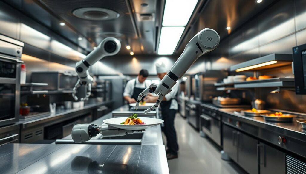 Automatisierung Küche und Robotik Gastronomie in modernen Restaurants