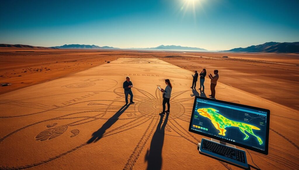 Bilderkennungstechnologie bei der Analyse von Nazca-Geoglyphen