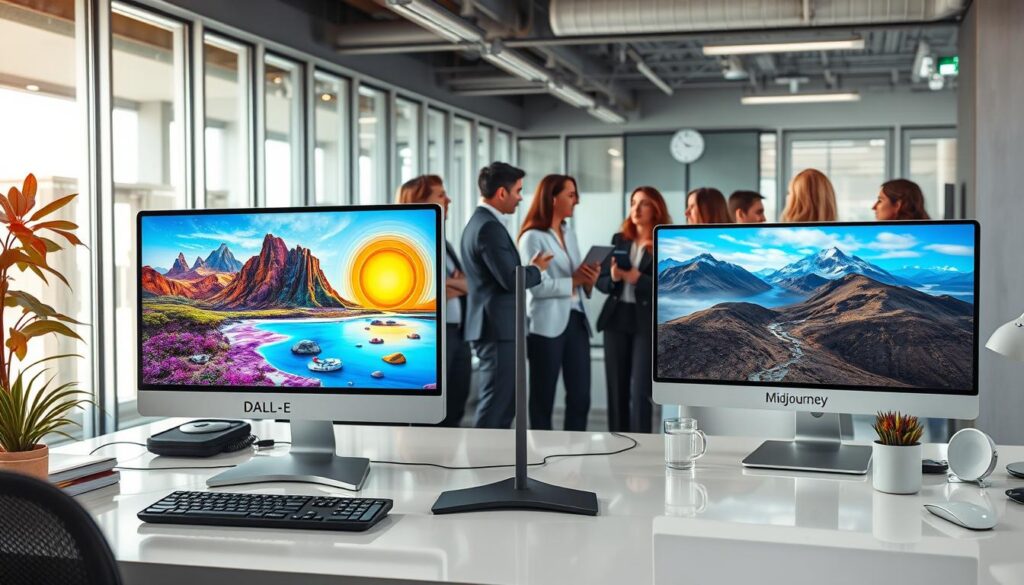 Bildgenerierung mit DALL-E und Midjourney für Social Media