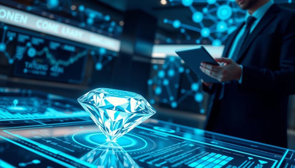 Blockchain-Technologie für Diamantenhandel und digitale Authentifizierung