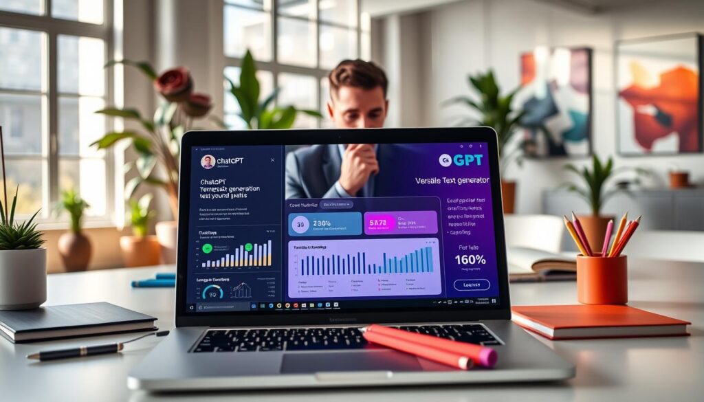ChatGPT Anwendung für Textgenerierung und Produktivität