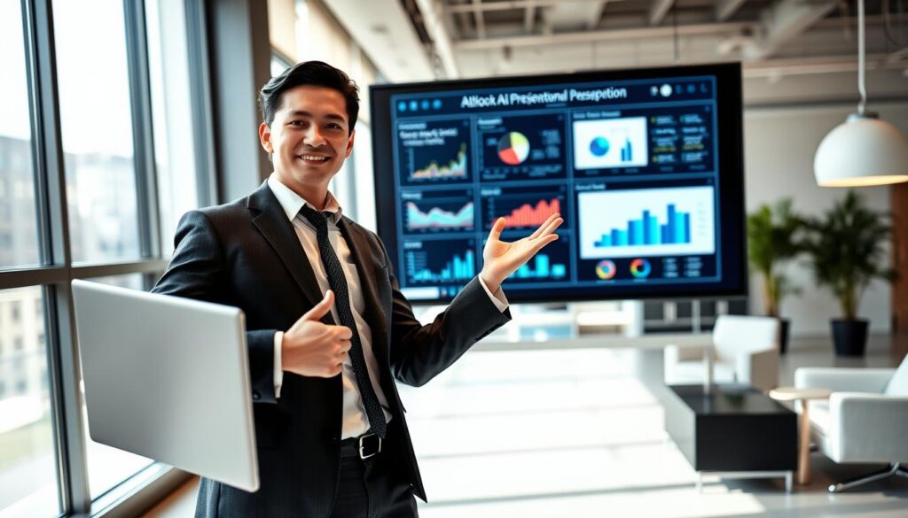 ChatGPT Zeitersparnis bei Präsentationserstellung mit KI-Unterstützung