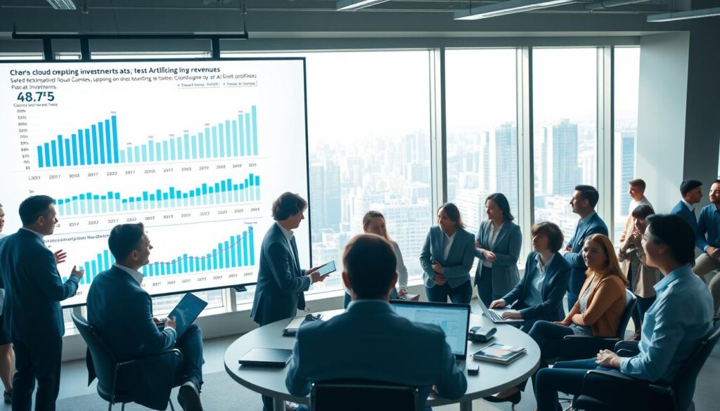 Cloud-Computing KI Investitionen und Werbeeinnahmen Tech-Unternehmen