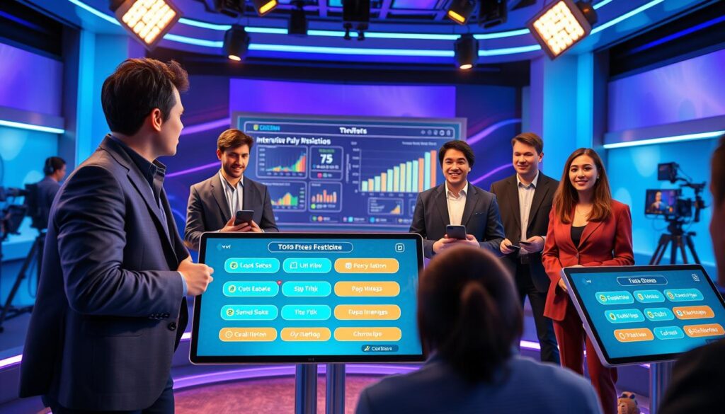 Colossyan Plattform für interaktive Livestreams mit Quiz-Integration Avatare