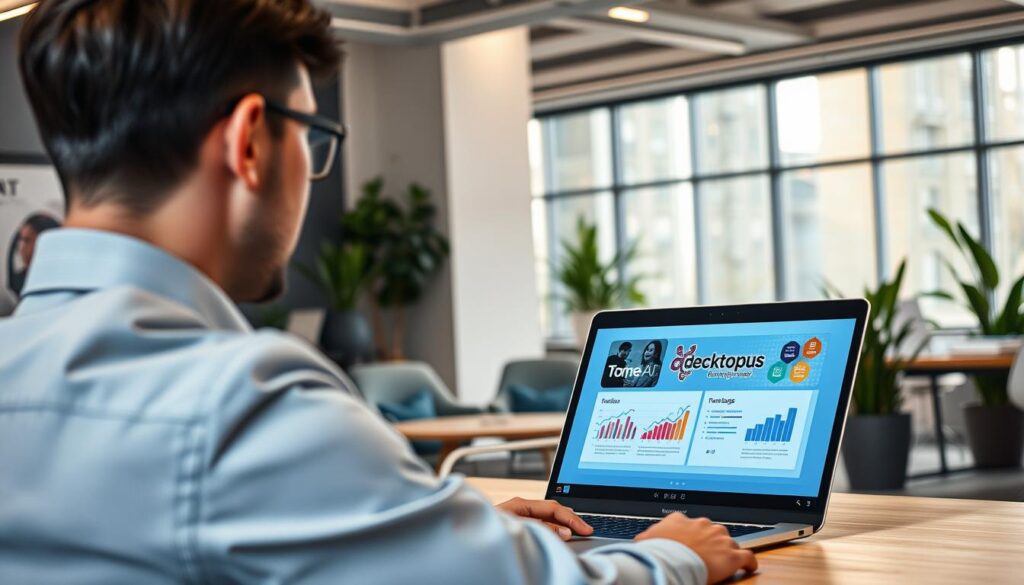 Decktopus und Tome AI für kreative Präsentationsformate